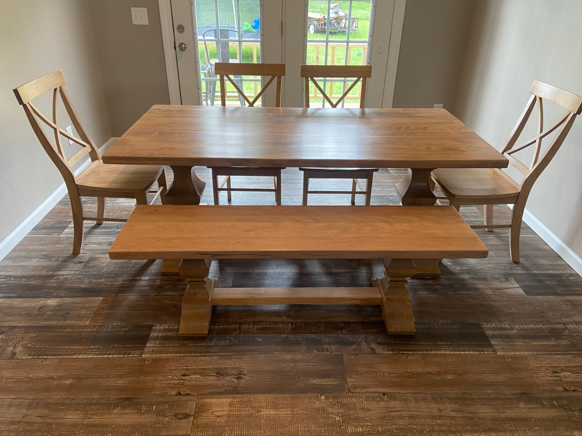 The Lafitte Pedestal handcrafted by Sunset Edge & Wood